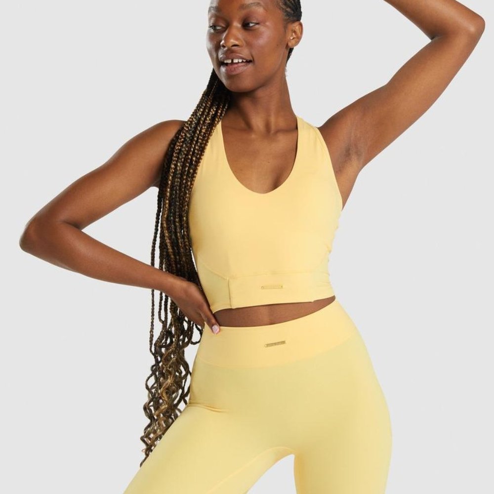 Gymshark Whitney Crop Tank-Pollen